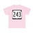 WIS 243 (Wisconsin) (Road Sign) T-Shirt