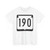 WIS 190 (Wisconsin) (Road Sign) T-Shirt