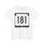 WIS 181 (Wisconsin) (Road Sign) T-Shirt