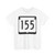 WIS 155 (Wisconsin) (Road Sign) T-Shirt