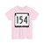 WIS 154 (Wisconsin) (Road Sign) T-Shirt