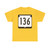 WIS 136 (Wisconsin) (Road Sign) T-Shirt