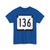 WIS 136 (Wisconsin) (Road Sign) T-Shirt
