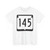 WIS 145 (Wisconsin) (Road Sign) T-Shirt