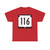 WIS 116 (Wisconsin) (Road Sign) T-Shirt