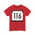 WIS 116 (Wisconsin) (Road Sign) T-Shirt