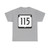 WIS 115 (Wisconsin) (Road Sign) T-Shirt
