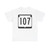 WIS 107 (Wisconsin) (Road Sign) T-Shirt