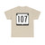 WIS 107 (Wisconsin) (Road Sign) T-Shirt