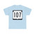 WIS 107 (Wisconsin) (Road Sign) T-Shirt