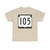 WIS 105 (Wisconsin) (Road Sign) T-Shirt