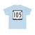 WIS 105 (Wisconsin) (Road Sign) T-Shirt
