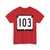 WIS 103 (Wisconsin) (Road Sign) T-Shirt