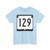 WIS 129 (Wisconsin) (Road Sign) T-Shirt