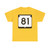 WIS 81 (Wisconsin) (Road Sign) T-Shirt