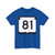 WIS 81 (Wisconsin) (Road Sign) T-Shirt