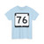 WIS 76 (Wisconsin) (Road Sign) T-Shirt