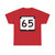 WIS 65 (Wisconsin) (Road Sign) T-Shirt