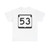 WIS 53 (Wisconsin) (Road Sign) T-Shirt