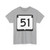 WIS 51 (Wisconsin) (Road Sign) T-Shirt