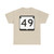 WIS 49 (Wisconsin) (Road Sign) T-Shirt