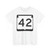 WIS 42 (Wisconsin) (Road Sign) T-Shirt