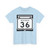 WIS 36 1958 (Wisconsin) (Road Sign) T-Shirt
