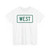 West plate small Vermont (Vermont) (Road Sign) T-Shirt