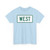 West plate small Vermont (Vermont) (Road Sign) T-Shirt