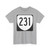 Virginia 231 1980 (Virginia) (Road Sign) T-Shirt