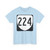 Virginia 224 1980 (Virginia) (Road Sign) T-Shirt