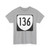 Virginia 136 1980 (Virginia) (Road Sign) T-Shirt