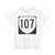 Virginia 107 1980 (Virginia) (Road Sign) T-Shirt