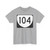 Virginia 104 (Virginia) (Road Sign) T-Shirt