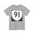 Virginia 91 (Virginia) (Road Sign) T-Shirt