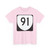 Virginia 91 (Virginia) (Road Sign) T-Shirt
