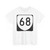 Virginia 68 (Virginia) (Road Sign) T-Shirt