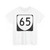 Virginia 65 (Virginia) (Road Sign) T-Shirt