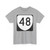 Virginia 48 (Virginia) (Road Sign) T-Shirt