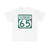 Vermont 65 (Vermont) (Road Sign) T-Shirt