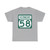 Vermont 58 (Vermont) (Road Sign) T-Shirt