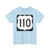 US 110 WI (Wisconsin) (Road Sign) T-Shirt