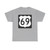 US 69 IA (Iowa) (Road Sign) T-Shirt