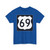 US 69 IA (Iowa) (Road Sign) T-Shirt
