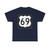 US 69 IA (Iowa) (Road Sign) T-Shirt