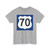 US 70 AZ 1960 west (Arizona) (Road Sign) T-Shirt