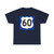 US 60 AZ 1960 west (Arizona) (Road Sign) T-Shirt