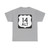 US 14 Alternate Wyoming (Wyoming) (Road Sign) T-Shirt