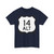 US 14 Alternate Wyoming (Wyoming) (Road Sign) T-Shirt