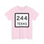 Texas 244 (Texas) (Road Sign) T-Shirt